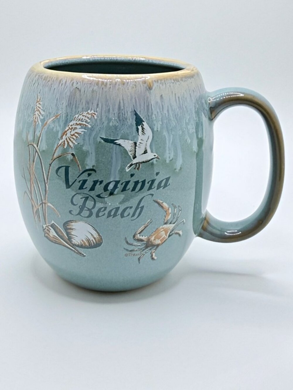 Virginia Beach Mug Drip Glaze Pattern
